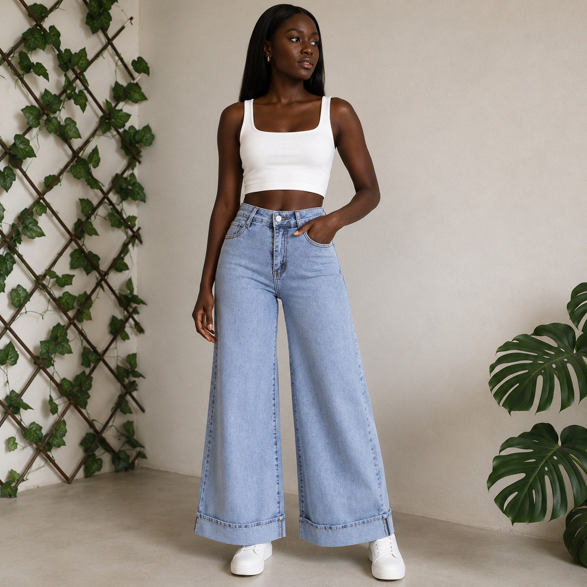 Boyfriend Jeans Cargo Femme Taille Haute — lot de 50 pièces Style Streetwear Tendance