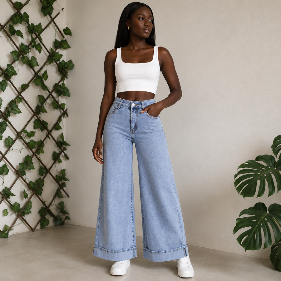 Boyfriend Jeans Cargo Femme Taille Haute — lot de 50 pièces Style Streetwear Tendance