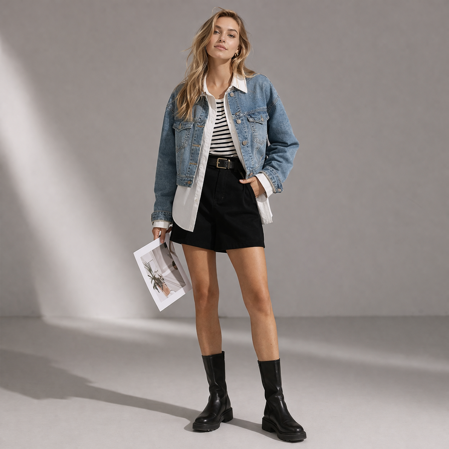 Vestes en jean femme — Lot de 50 pièces ultra chic
