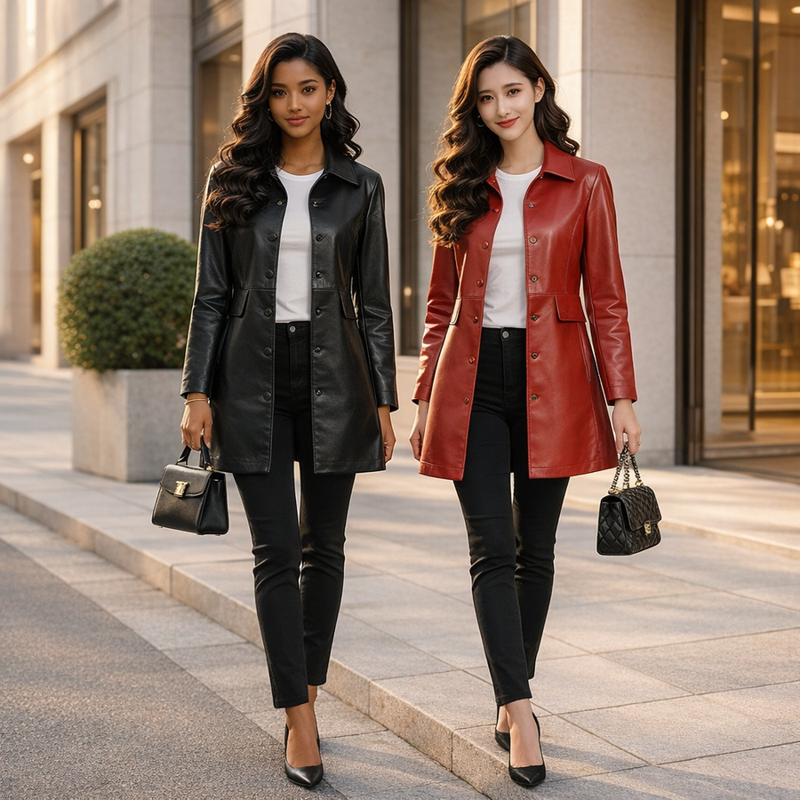 Vestes en cuir femme — Lot surprise de 20 pièces