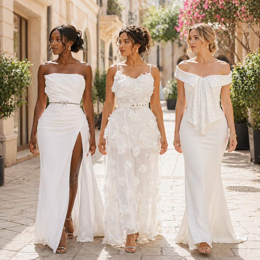 Robes de Soirée Élégantes Femme - Lot 50 Pièces Neuves | Styles Variés Luxe