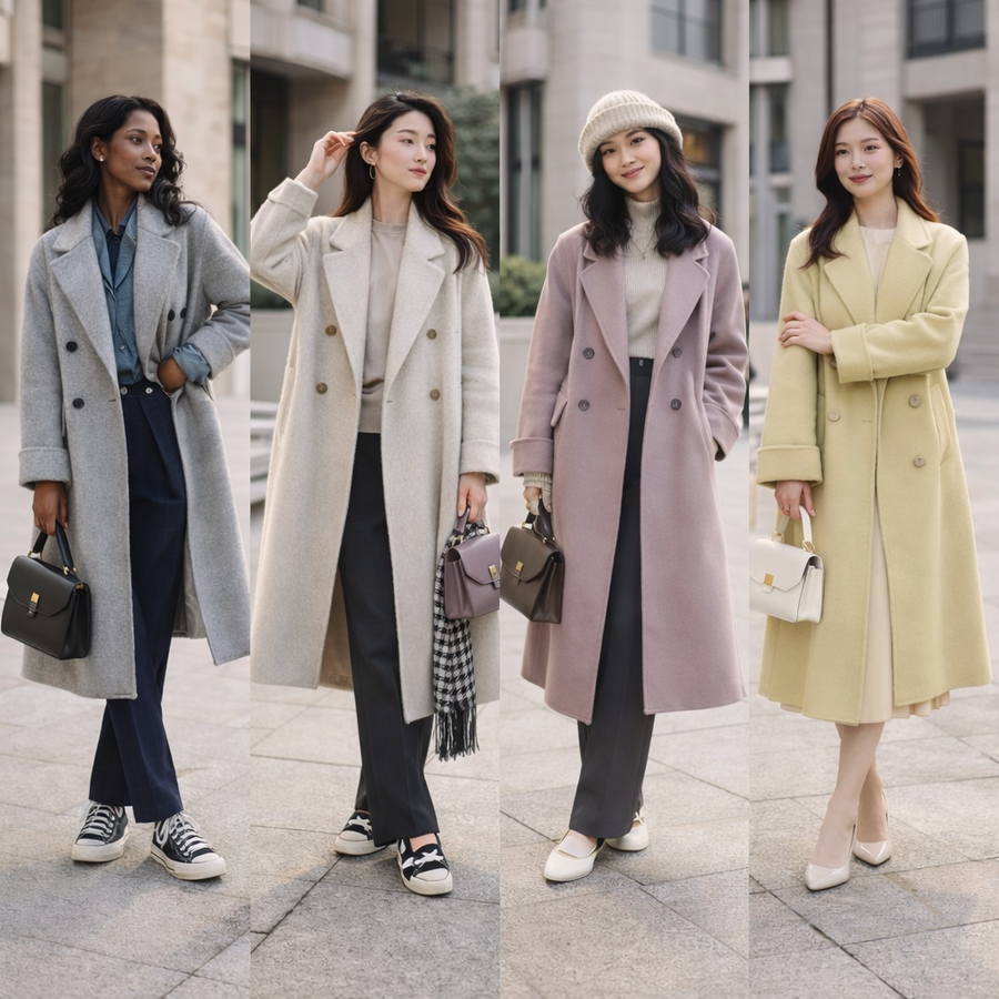 Manteaux longs femme — Lot surprise tendance de 30 pièces